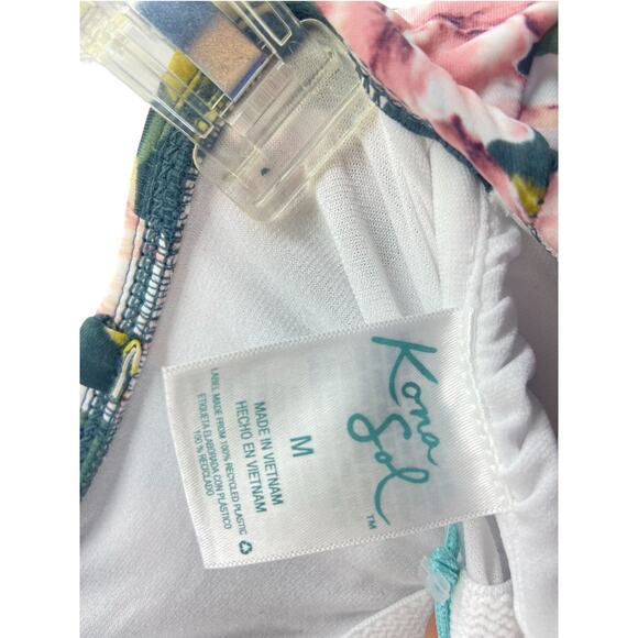 NWT Kona Sol Girls' Hawaiian Tropical One Piece Swimsuit Youth Size Medium 8-10 - Picture 9 of 11